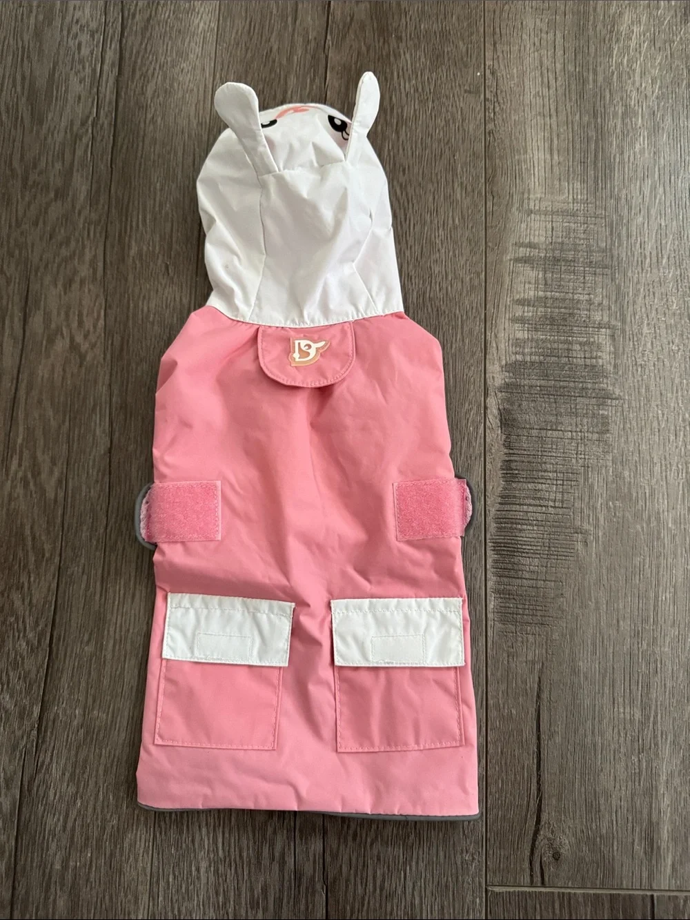 Pink Hooded Dog Coat with Pocket - size XSmall Rain Jacket